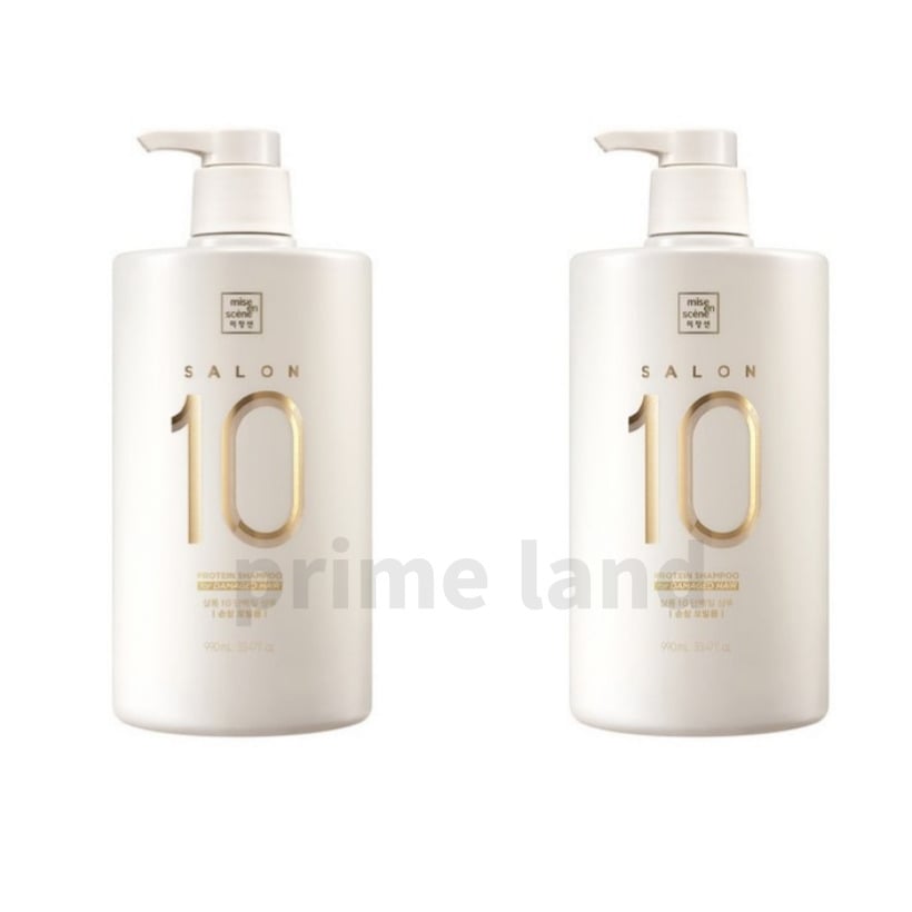 サロン10 シャンプー（ダメージ）990ml*2個 [弱酸性シャンプープロテインシャンプーふんわり泡]