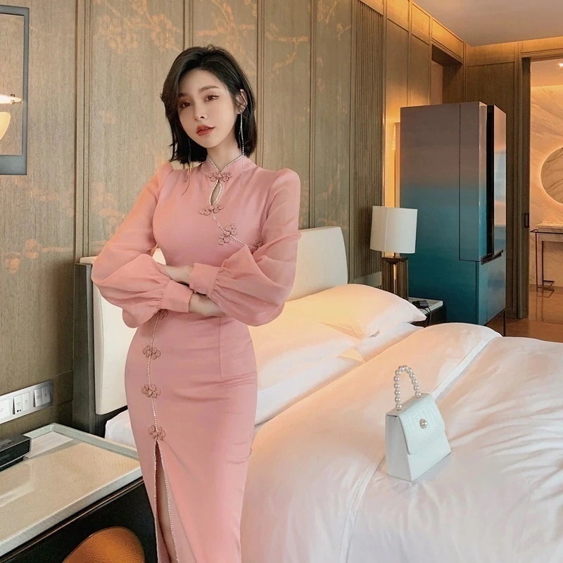 秋 ワンピース フォーマル パーティードレス キャバ 着痩せ 大人 同窓会 披露宴 卒業式 結婚式 演奏会 ウェディング チャイナドレス 二次会 発表会 31030%までに制限