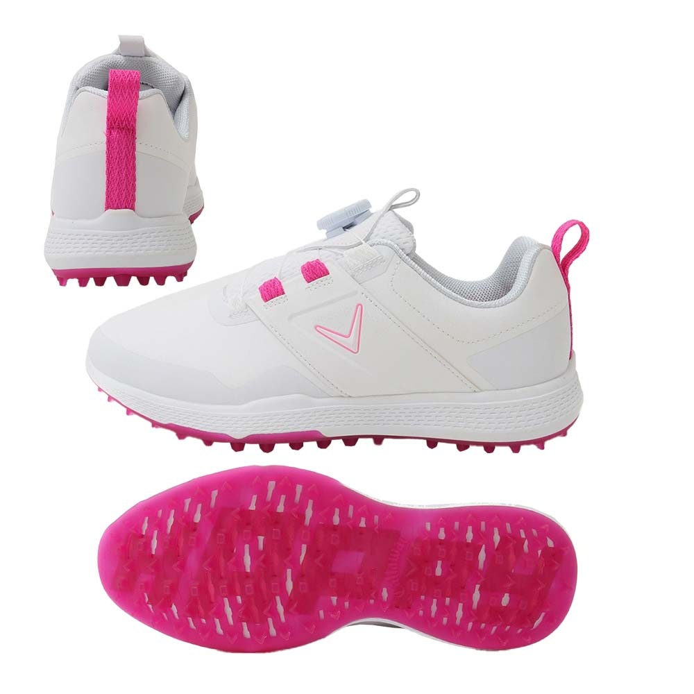 シェブネオン スパイクレス レディース ホワイト/ピンク C25986230 2025