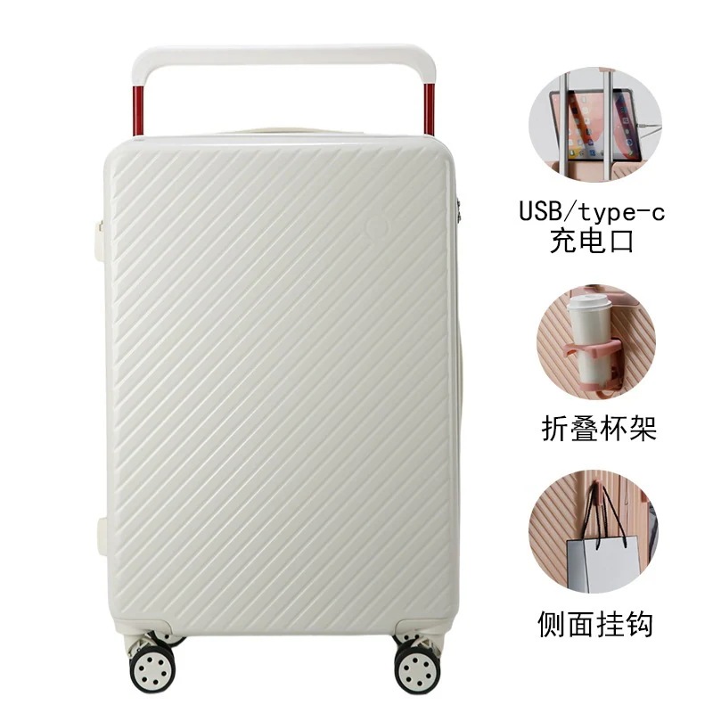 【急速出荷!】ワイドトロリースーツケースインチ搭乗スーツケースユニバーサルホイールインチ落下防止ビジネスパスワード荷物耐久性