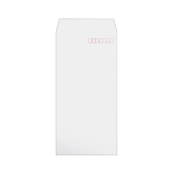 （まとめ） ハート 透けない封筒 ケント 長3 80g／m2 枠あり XEP242 1セット（500枚：100枚5パック） 5セット