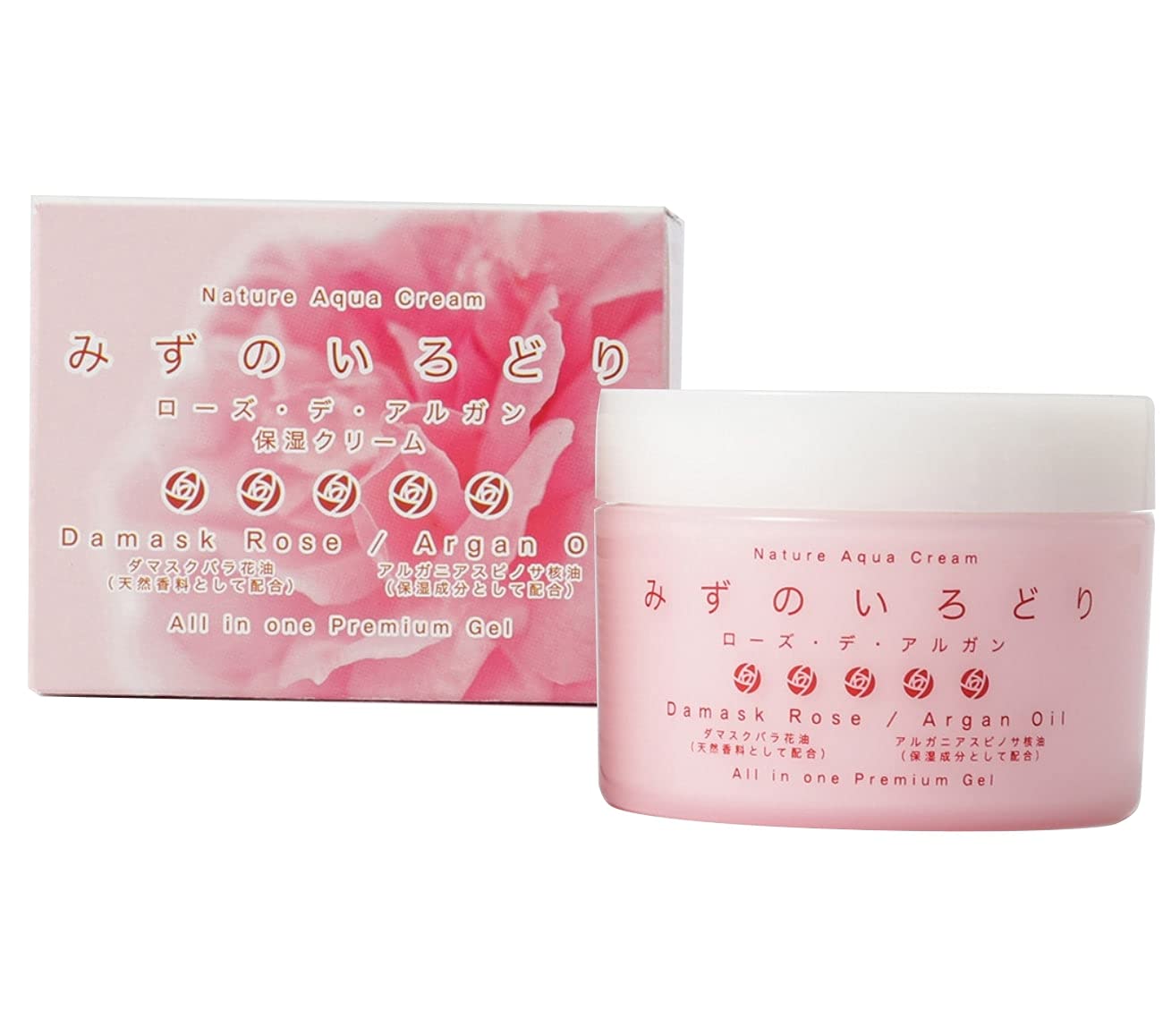 ナチュールアクアクリーム 水の彩 ローズ・デ・アルガン 保湿クリーム 120g カップ 1000114120