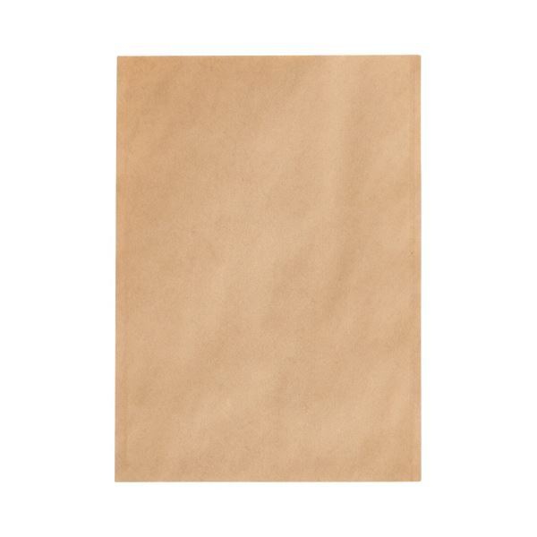 （まとめ）今村紙工 紙平袋ストレートタイプ（未晒クラフト） 3S 1パック（200枚）[x10]