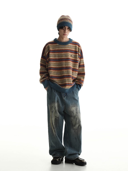 カジュアル ニット セーター プルオーバー