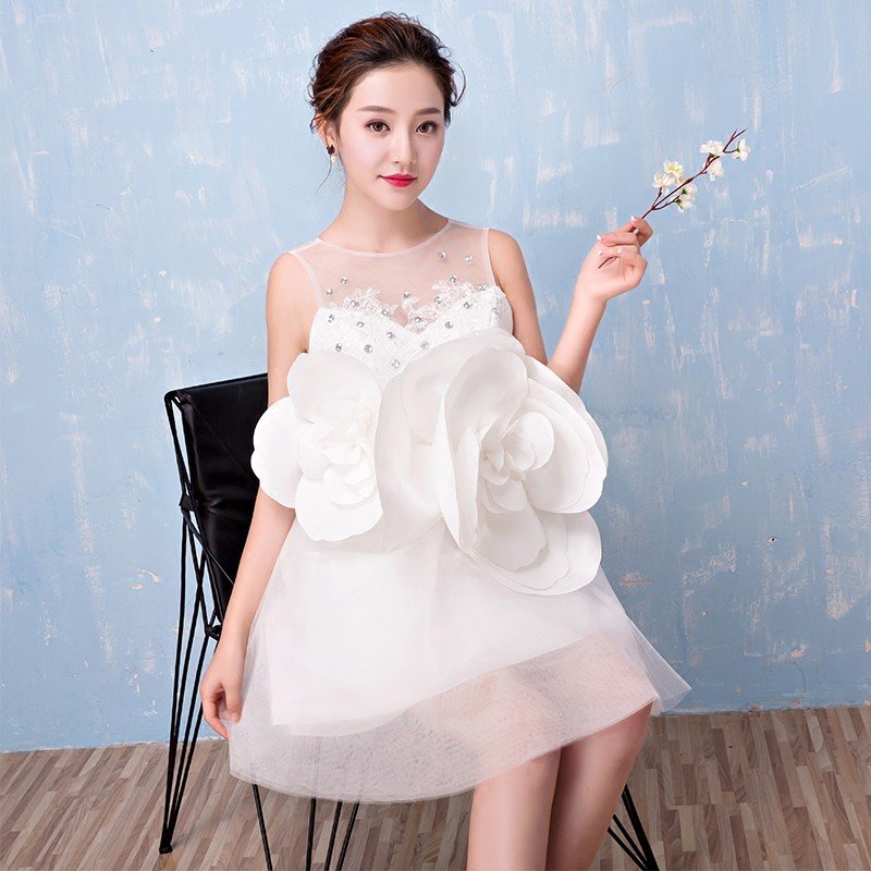 ミニドレス 安い 花嫁 ウエディングミニドレス 結婚式 ミニドレス 発表会 パーティードレス ミニ