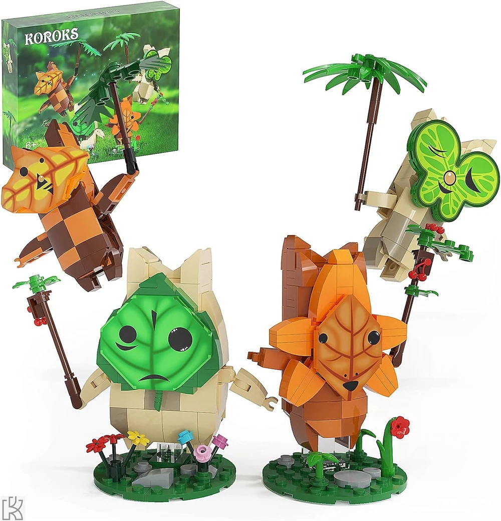 Korok ブロック ゼルダの伝説 ビルディングセット ヤハハ! かわいいゲームグッズ アクションフィギュア クリスマス プレゼントギフト (521ピース)