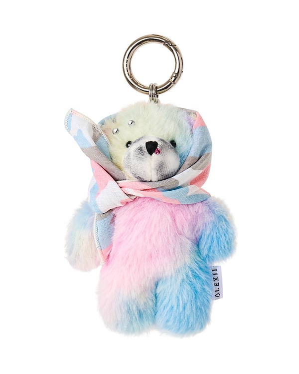 【ALEXII】(韓国の人気) レインボー BEAR くまのキーホルダー Qoo10 【ALEXII】 RAINBOW キーホ