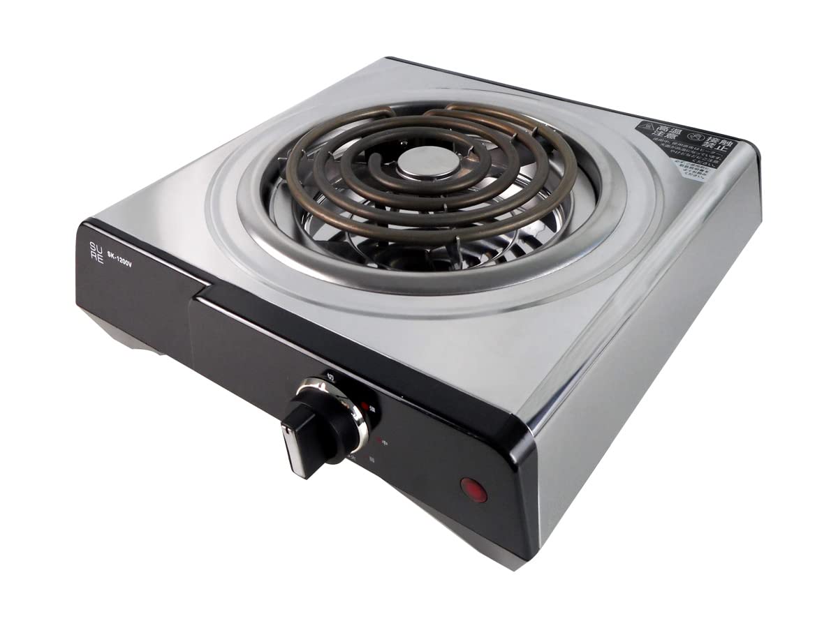 電気コンロ コンロ 卓上 ステンレス製 電熱器 簡単操作 安全 お手入れ簡単 卓上コンロ コンパクト シンプル 電気こんろ 鍋 調理器 ひとり鍋 省スペース 一人暮らし 引越し 結婚 祝い 旅館 宿