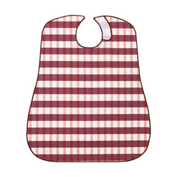 （まとめ）竹虎 ソフラピレンエプロンボーダーチェック ピンク 1枚[x20セット]