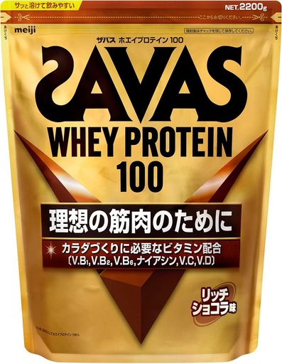 ザバス(SAVAS) ホエイプロテイン100 リッチショコラ味 2200G 明治