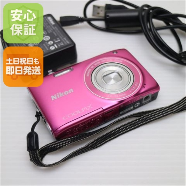 超美品 COOLPIX S3100 フレッシュピンク デジカメ Nikon 198