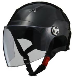 人気ブランドの新作 ＬＥＡＤ　　ＳＥＲＩＯ　ＲＥ－４１　開閉シールド付きハーフヘルメット　ブラック　（４０４１ｂｔ） ヘルメット