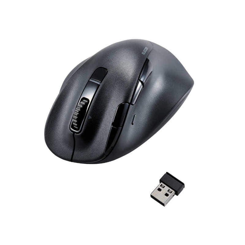 エレコム　ELECOM　マウス EX-G PRO Lサイズ 抗菌 [BlueLED /8ボタン /Bluetooth・USB] ブラック　M-XGL50MBSKBK