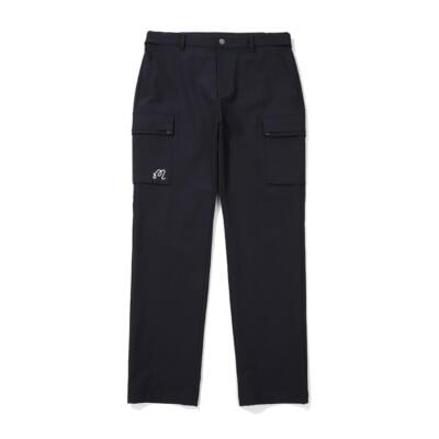 Malbon Golf純正Mサイズテーパードカーゴパンツ ネイビー（メンズ）