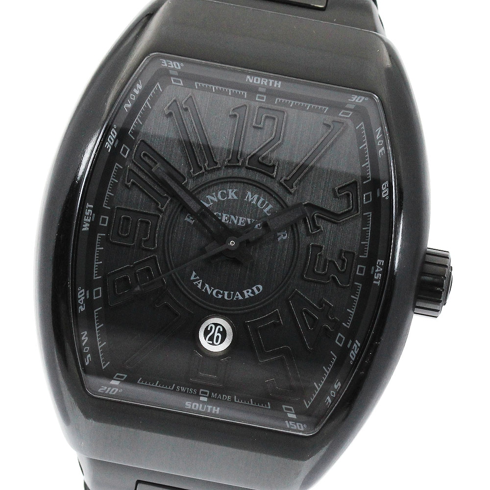 フランクミュラー FRANCK MULLER V45SCDT ヴァンガード デイト 自動巻き メンズ 箱・保証書付き_885053【中古】