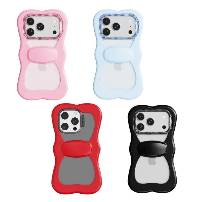 リボーンケース LAYERED RIBBON CASE (4色) 17シリーズ/16pro/15pro/14pro　韓国アイドル愛用/iPhoneケース/スマホケース
