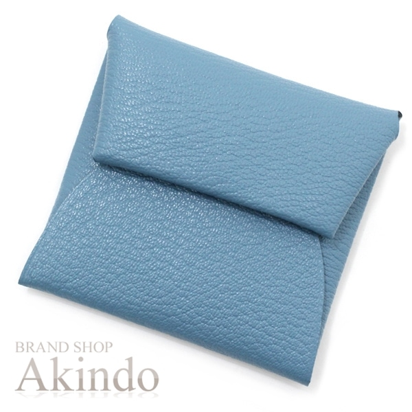 【新品】エルメス コインケース バスティア ニューブルージーン シェブルミゾル 本革 レザー 小銭入れ HERMES メンズ レディース シンプル 軽量 小さめのバッグ・ポケットに HERMES WA