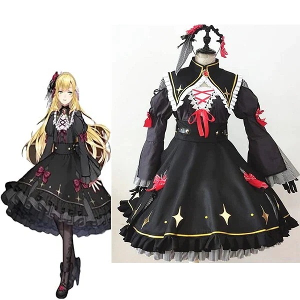 実物撮影 卯月コウ 衣装＋髪飾り Vtuber にじさんじ うづきこう 1期生 衣装 コスプレ衣装 ハロウィン クリスマス