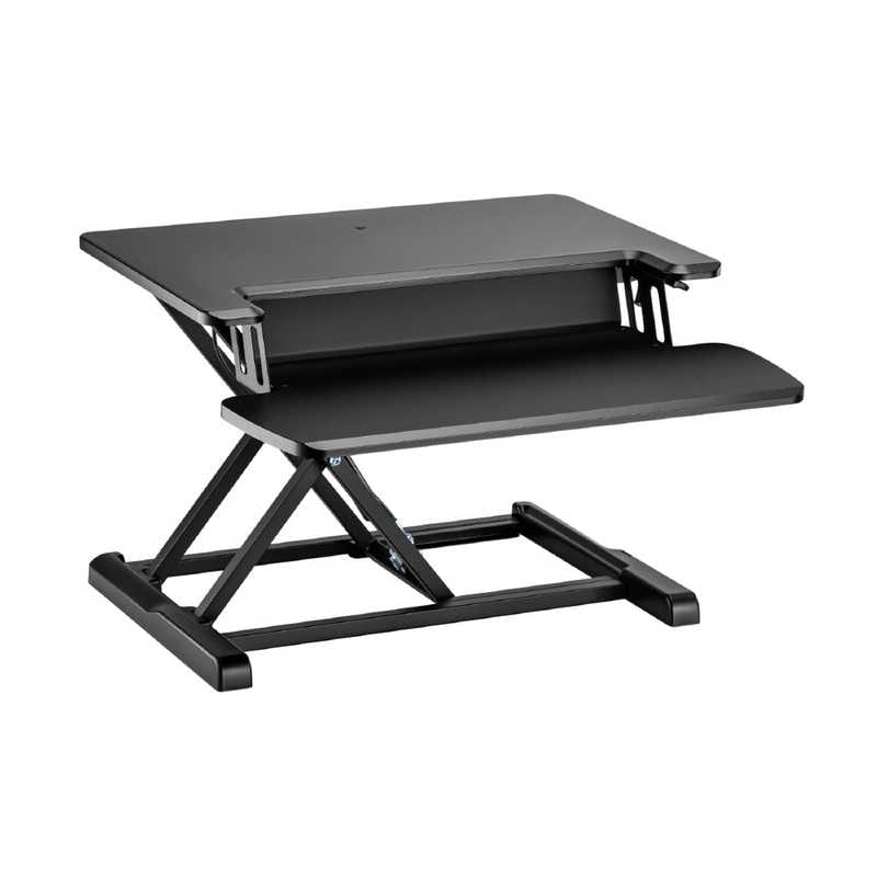 DMM.MAKE　卓上昇降デスク ［W650xH435xD615mm］ デュアルタイプ ブラック　DKS-LDD650G2B