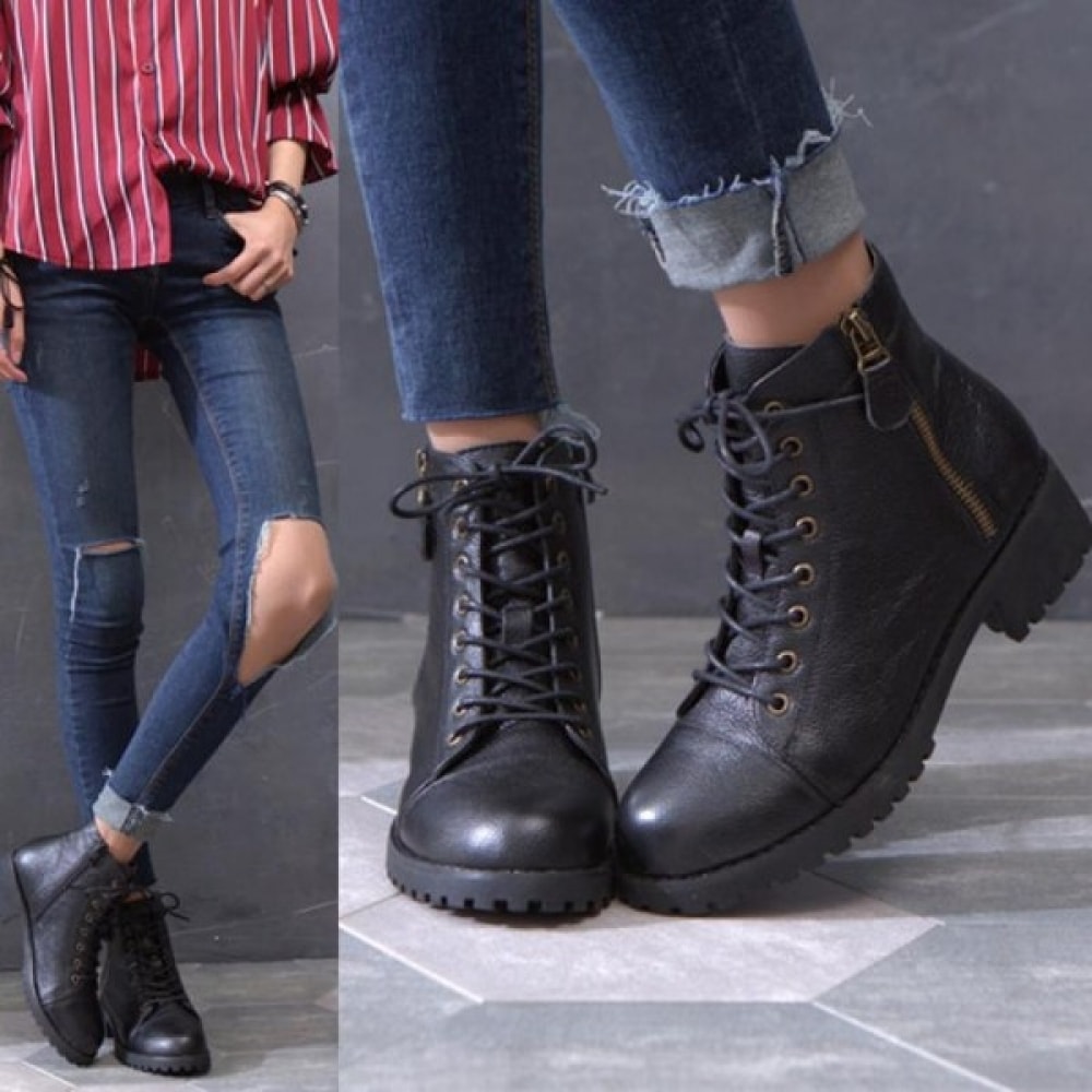 (ニナスパリ) 4cm コンフォートフィットレザーブーツウォーカー (8J507)