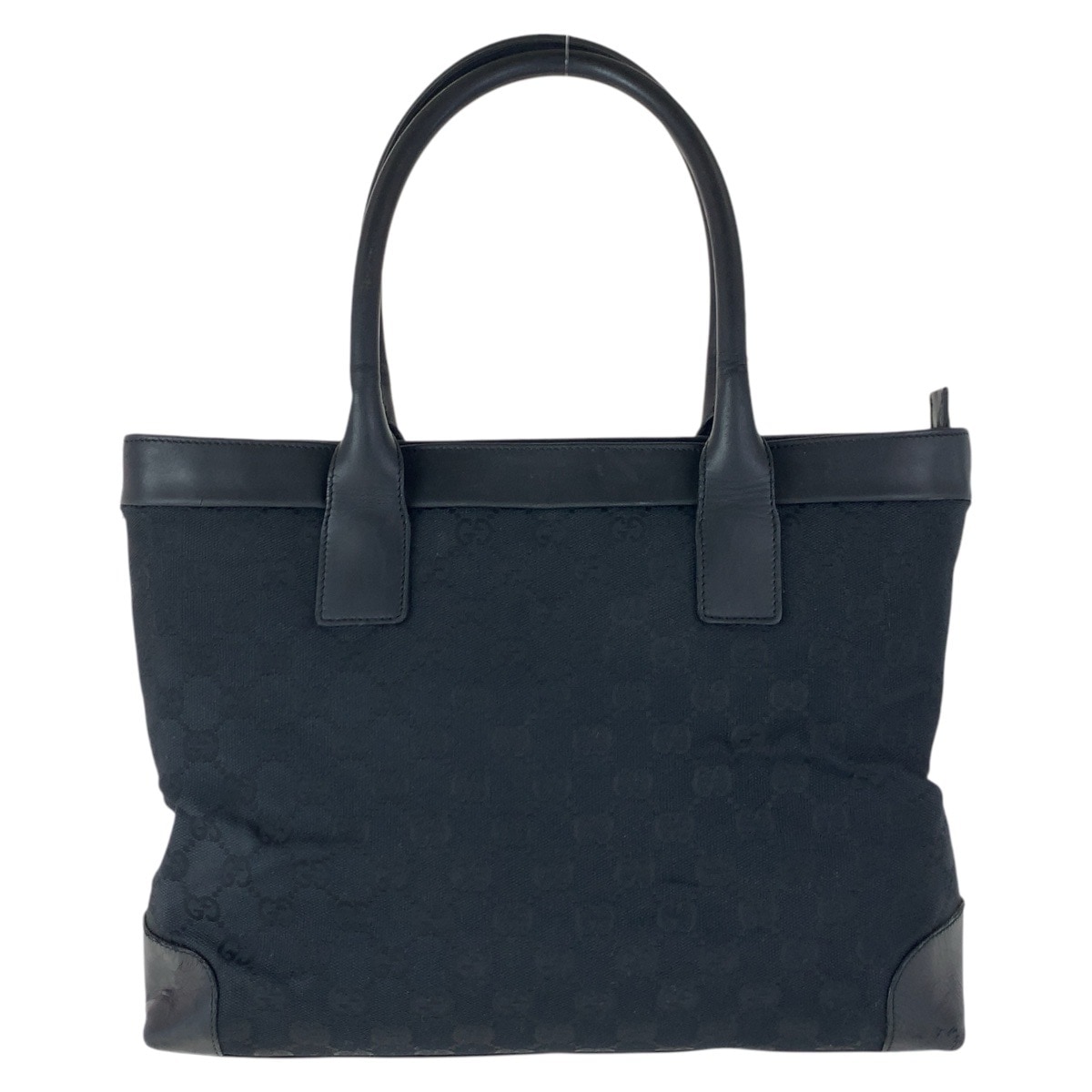 ブラック 黒 GGキャンバス/レザー 33890 トートバッグ ショルダーバッグ レディース 501340