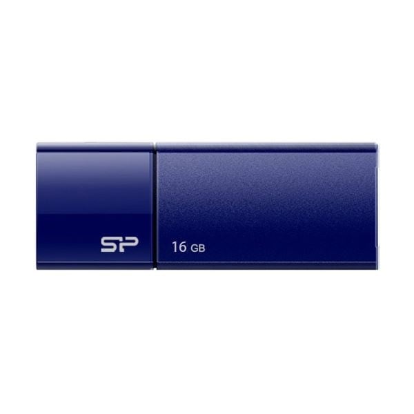 （まとめ）シリコンパワーUSB2.0フラッシュメモリ Ultima U05 16GB ネイビー SP016GBUF2U05V1D 1個5セット