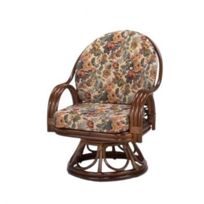 今枝商店 Romantic Rattan 籐回転座椅子 ミドルハイタイプ S583B