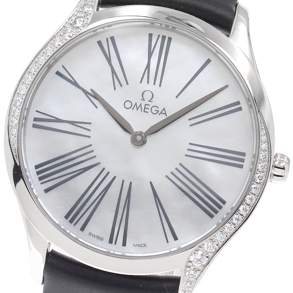 オメガ OMEGA 428.17.36.60.05.001 デビル トレゾア ダイヤベゼル クォーツ レディース 良品 _950455【中古】