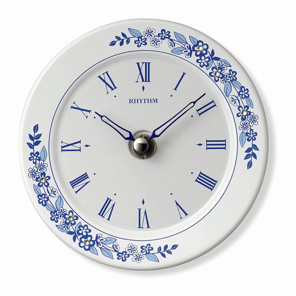 取寄品 正規品 RHYTHM リズム時計 4SG802SR04 スタンダード アマービレR802 アナログ表示 置き時計