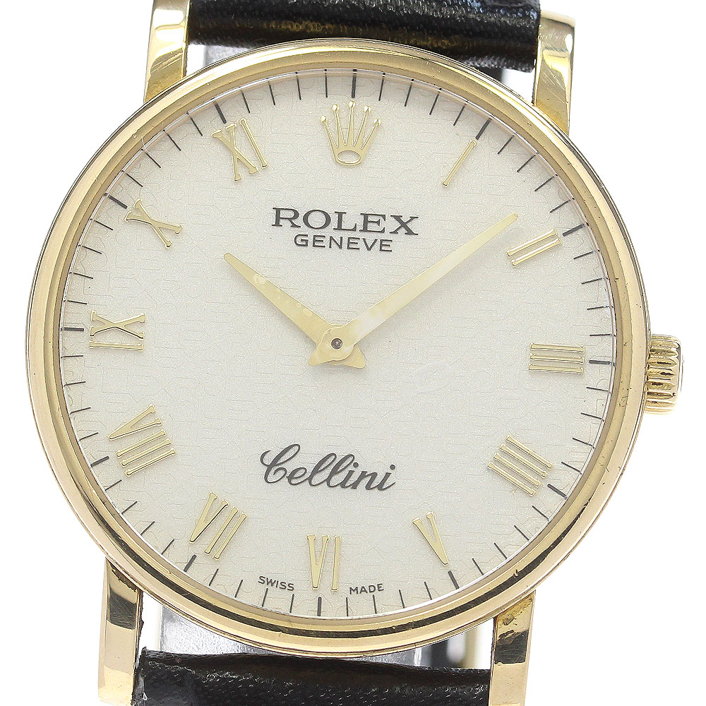 ロレックス ROLEX 5115/8 チェリーニ K18YG cal.1602 手巻き メンズ 保証書付き_835178【中古】