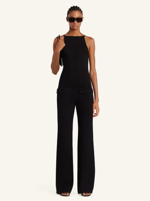 COURREGES Women Mid Skirts 325MCB046FI0001 9999 BLACK