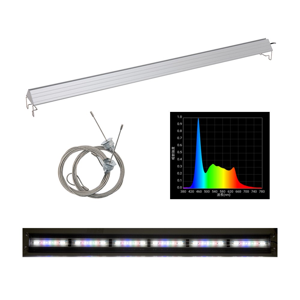 アクロ　ＴＲＩＡＮＧＬＥ　ＬＥＤ　ＧＲＯＷ　１２００　６０００ｌｍ　１２０ｃｍ水槽　照明　水草　アクアリウム　ライト　ＣＲＣ10―15―10―60―40