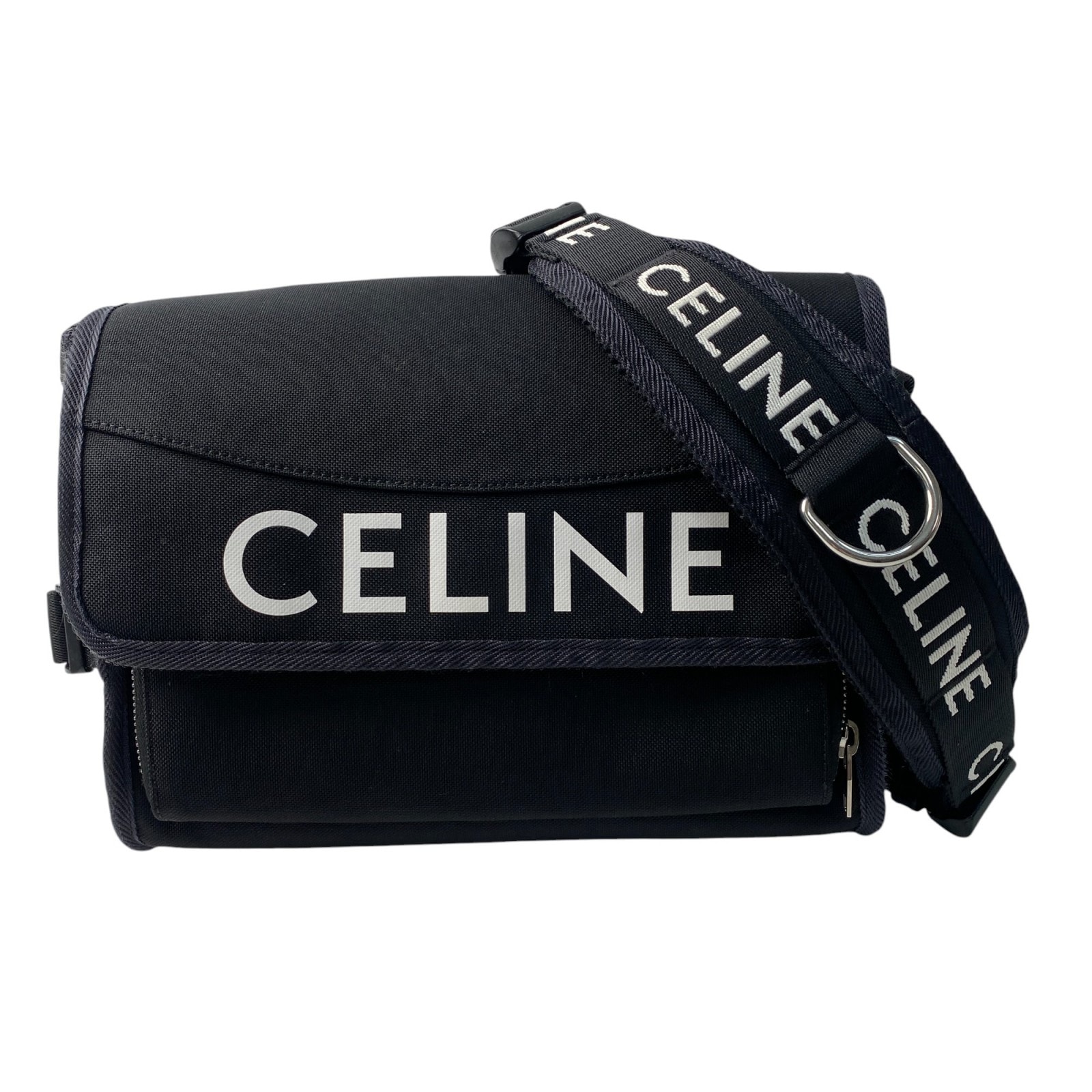 美品 セリーヌ CELINE メンズ トレッキング メッセンジャー ショルダーバッグ ユニセックス 斜めがけ クロスボディ