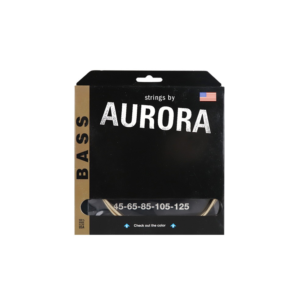 Aurora オーロラ シリーズ 5弦ベース弦 AURGB ゴールドの弦 045-125