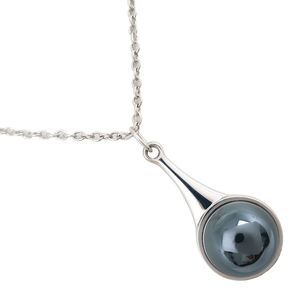 Georg Jensen ジョージジェンセン ネックレス シルバー925 ヘマタイト 約20.4g ユニセックス 中古品 Aランク