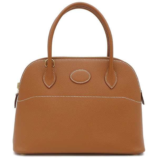 エルメス HERMES 2WAYバッグ ボリード27 ヴォーエプソン ゴールド ゴールド金具 茶 ショルダー U刻印（2022年製） 【箱】【中古】