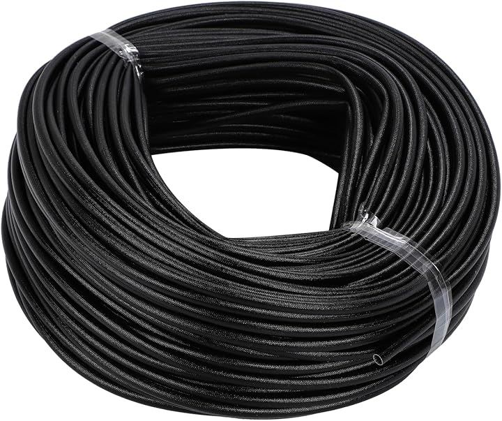 耐熱 耐火 シリコンファイバー グラス 配線カバー モール ブラック 黒 耐電圧1500V 1.5KV ハーネスカバー 結束カバー バイク配線( ブラック, 3mm 100mセット)