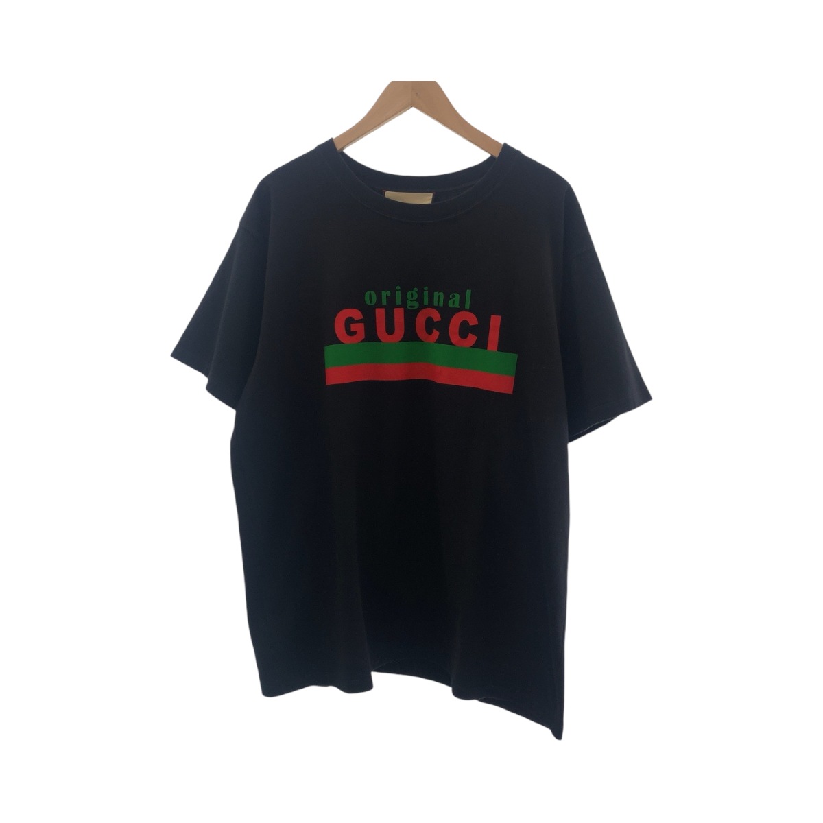 美品 ロゴ サイズS ブラック マルチカラー コットン 616036 半袖Tシャツ カットソー メンズ 602348