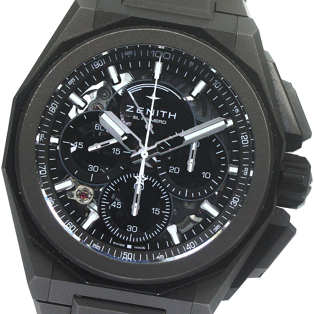 ゼニス ZENITH 97.9100.9004./02.I001 デファイ エクストリーム クロノグラフ 自動巻き メンズ 極美品 箱保証書付き_780987【中古】