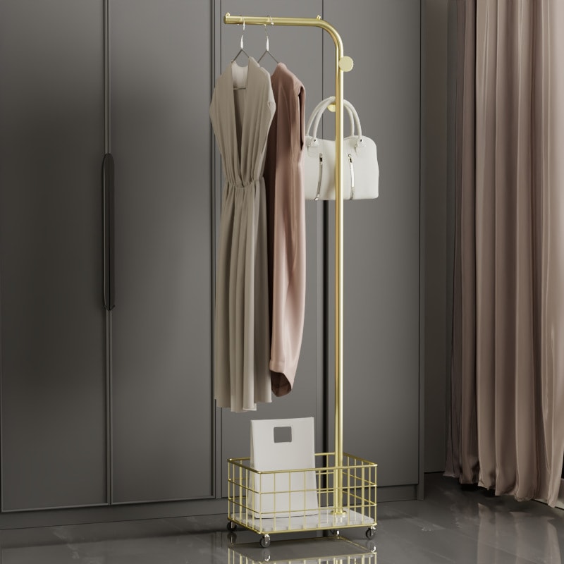 ハンガーラック キャスター付き ホテルライク コートハンガー 衣類収納 モダン おしゃれ コンパクト インテリア ブラック ゴールド シルバー