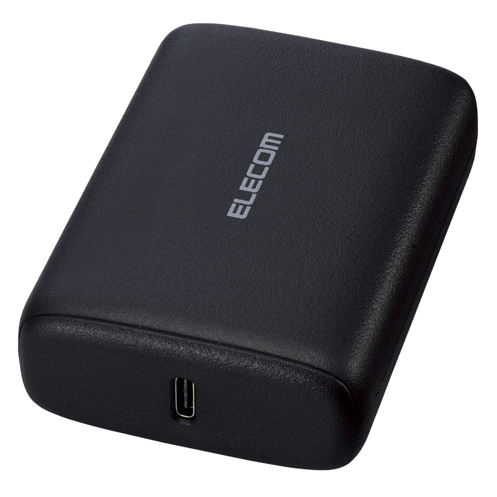エレコム DE-C47L-10000BK モバイルバッテリー 10000mAh 大容量 軽量 小型 PD 20W 入出力( USB Type-C ×2) C-Cケーブル付属（ブラック） DEC47L 5,096円