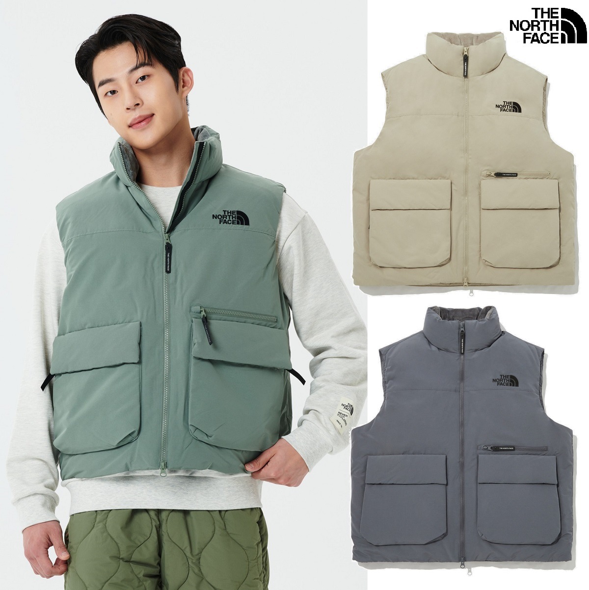 RANGER ON BALL VEST 3色 新商品 男女共用 韓国人気 冬のファッション 防寒用品 韓国ファッション カジュアルバッグ ストリートファッション