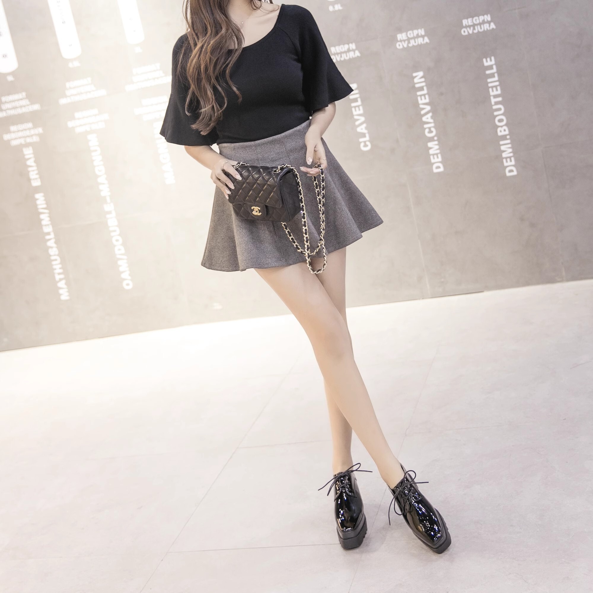 ローファー シューズ 厚底 ボリュームソール エナメル 靴 レディース シンプル カジュアル おしゃれ 大人可愛い かわいい お洒落 こなれ感 歩きやすい スタイルアップ 美脚 脚長