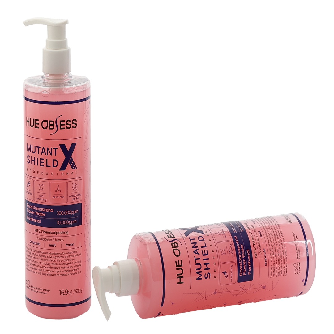 HUEOBSESS MUTANT SHIELD X, 500ML, K-beauty, whitening, embossed jelly ,water glow, hormone therapy