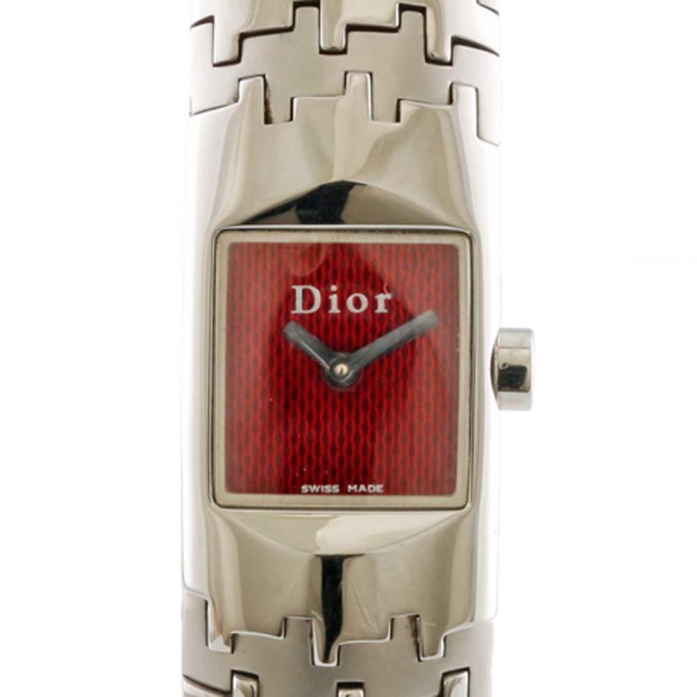新規購入 クリスチャンディオール Christian Dior バングル ディオリフィック 腕時計 ステンレススチール D96-100 レディース 中古 フォーマル腕時計
