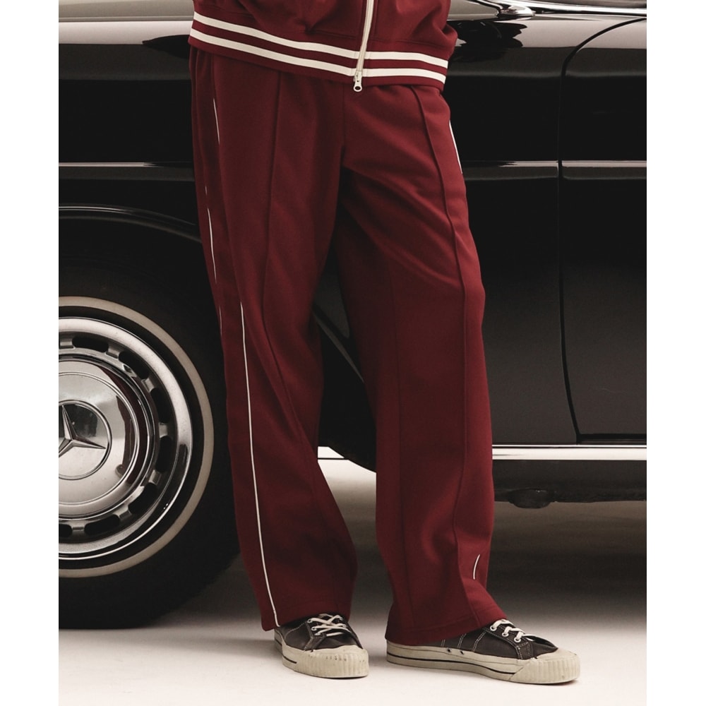 COVERNAT C ロゴトラックパンツバーガンディー