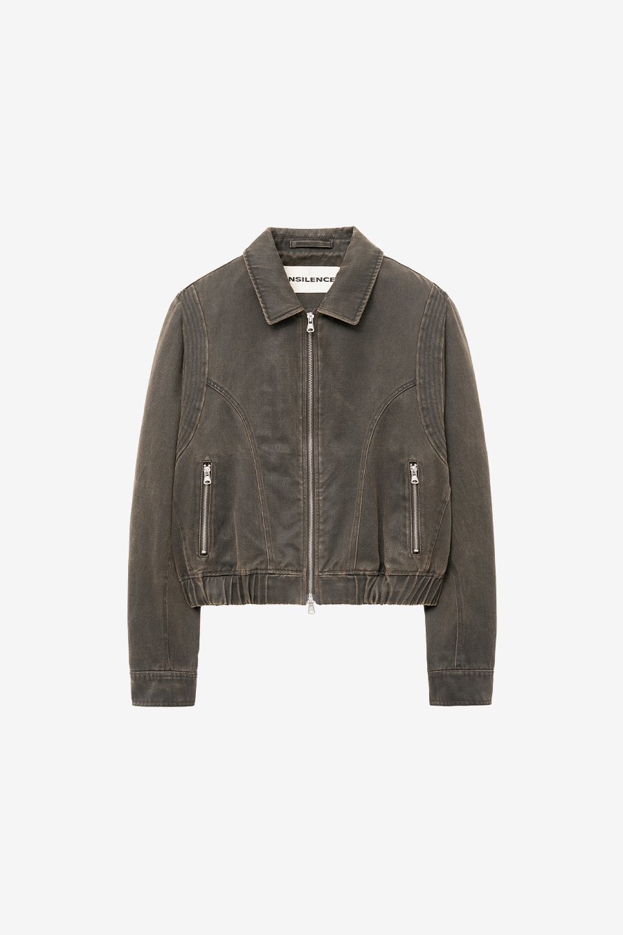 【INSILENCE】 VINTAGE PIGMENT JUMPER : BROWN
