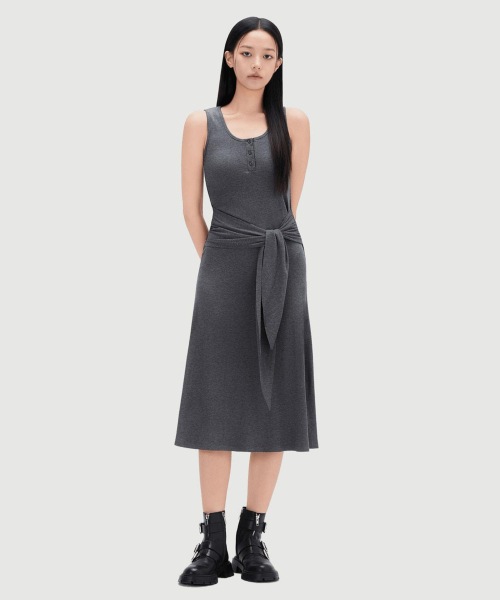 MIXXO ノースリーブノットソフトドレス RE OWG53SS_MIWOMG73SS