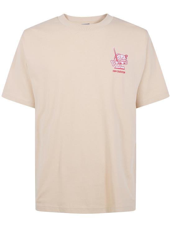 NEW BALANCE Men T-Shirts MT61H51DABC TOASTED SESAME