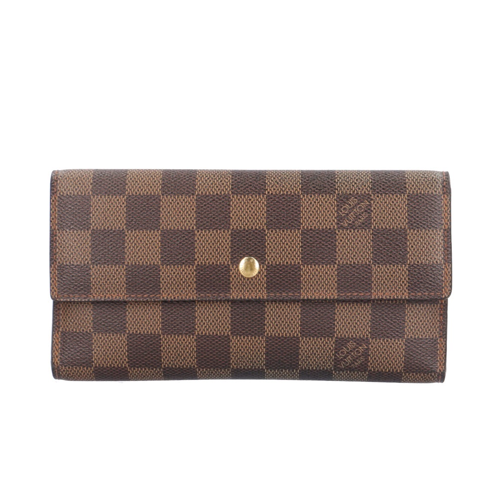 ルイヴィトン ポルトトレゾール インターナショナル ダミエ 長財布 ダミエキャンバス N61215 LOUIS VUITTON 中古
